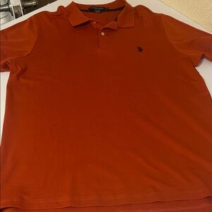 U.S. Polo Assn. Men's Burnt Orange Polo Shirt